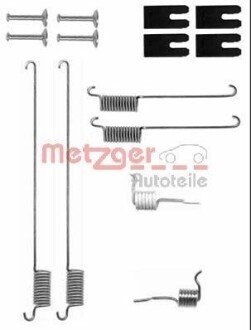 Монтажний к-кт гальмівних колодок Metzger 105-0829