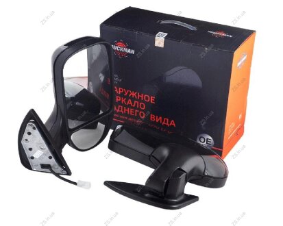 Зеркало наружное ГАЗ 3302, черное с поворотником, (к-т) Truckman 3302-8201020/21