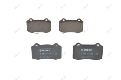 Колодки гальмівні дискові (комплект 4 шт) Bosch 0 986 494 393