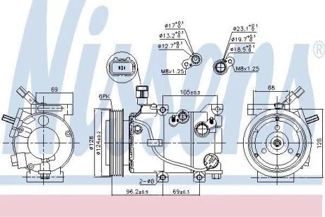 Компресор кондиціонера Nissens 890235