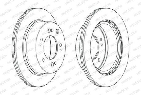 Диск гальмівний FERODO DDF2285C