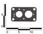 Прокладка карбюратора ВАЗ 2105 средняя (кожкартон, Германия) ASR GA350057 (фото 2)