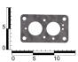 Прокладка карбюратора ВАЗ 2101 средняя (кожкартон, Германия) ASR GA350059 (фото 2)