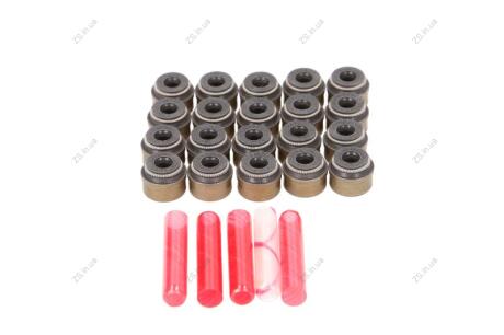 Комплект ущільнень, сальник клапана 20 шт IN/EX VAG/MB 6x8,8/12,2x9,3 Elring 235.620