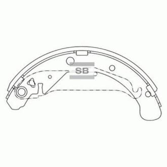 Гальмівні колодки SANGSIN SA119