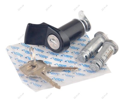 Замок багажника ВАЗ 2115 с ключами и личинками дверей ASR 2115-6100045-ASR packet