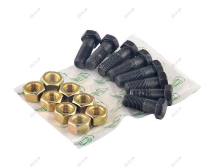 Болт М12х32/37 вала карданного ГАЗ 53 в сборе (болт 4шт + 4шт, гайка 8шт, гровер 8шт) Pegas 3308-2200800