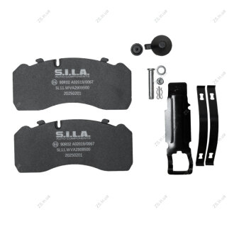Колодки гальмівні WVA 29095, 29093, 29197, 29094, 29320, 29361 ATEGO S.I.L.A. SL11.WVA2909500