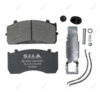 Колодки гальмівні WVA 29148 29183 з "вухами" S.I.L.A. SL11.WVA2914800