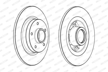 Диск гальмівний FERODO DDF1731-1