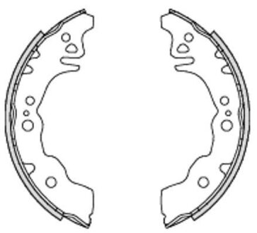 Колодки гальмівні барабанні REMSA 4230.00