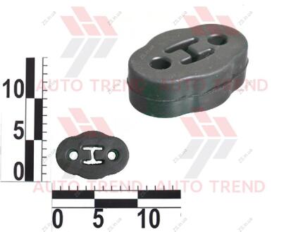 Подушка глушителя Daewoo Lanos средняя фигурная ASR 96351529