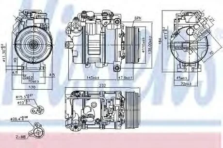 Компресор кондиціонера Nissens 89593