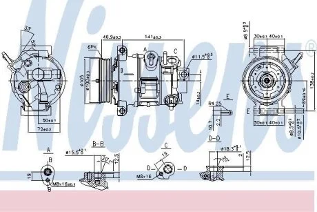 Компресор кондиціонера Nissens 890030