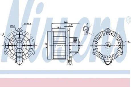 Вентилятор салона Nissens 87161