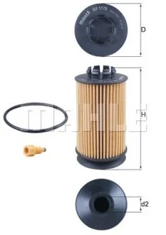 Фільтр масляний Knecht/Mahle OX1175D