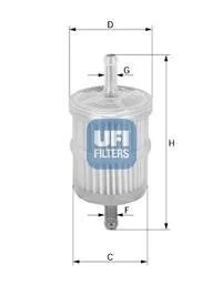 Комплект паливних фільтрів UFI 31.001.00