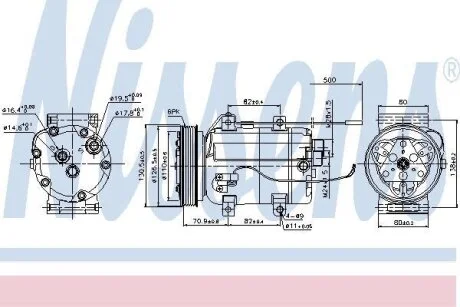 Компресор кондицiонера Nissens 89101