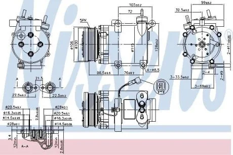 Компресор кондиціонера Nissens 89327