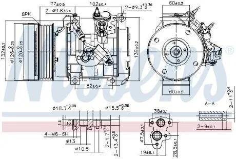 Компресор кондицiонера Nissens 890153