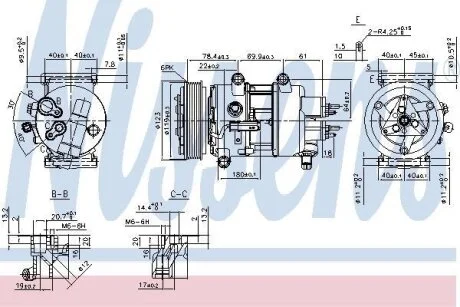 Компресор кондицiонера Nissens 89201