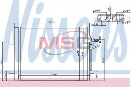 Радiатор кондицiонера Nissens 940183