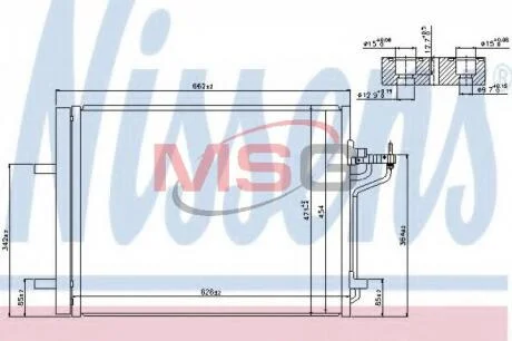 Радiатор кондицiонера Nissens 940183