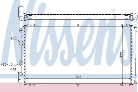 Радiатор Nissens 63936A