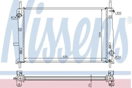 Радiатор Nissens 62056A