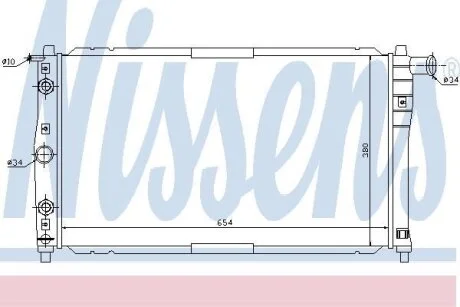 Радiатор Nissens 616591