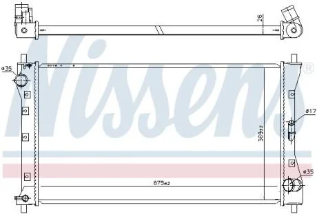Радiатор Nissens 64256
