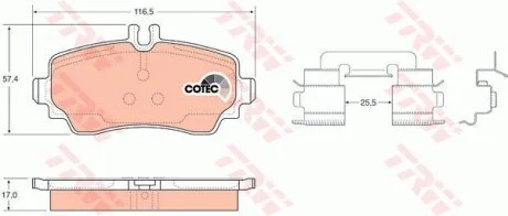 Гальмівні колодки TRW GDB1293