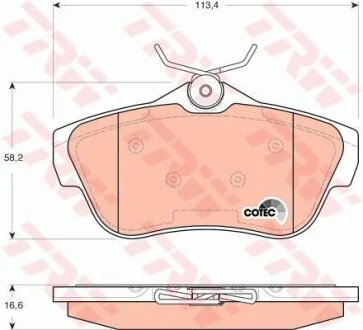 Гальмівні колодки TRW GDB1740