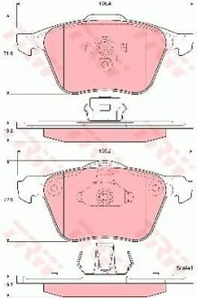 Гальмівні колодки TRW GDB1576