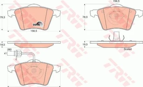 Гальмівні колодки TRW GDB1538