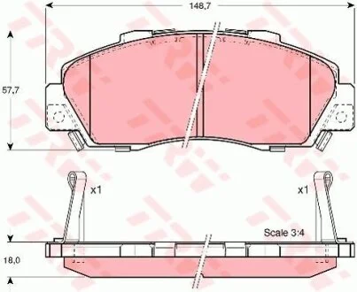 Гальмівні колодки TRW GDB3177