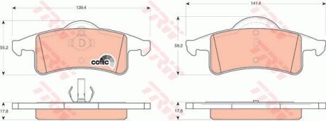 Гальмівні колодки TRW GDB4127