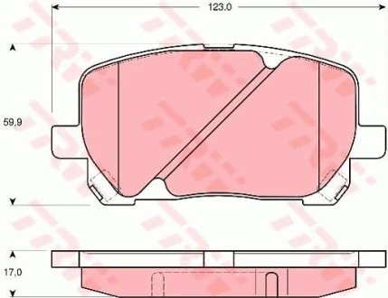 Гальмівні колодки TRW GDB3315