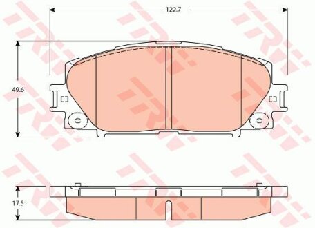 Гальмівні колодки TRW GDB3459