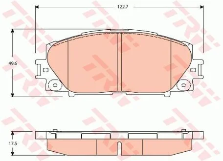 Гальмівні колодки TRW GDB3459