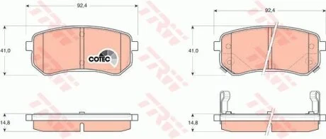 Гальмівні колодки TRW GDB3370