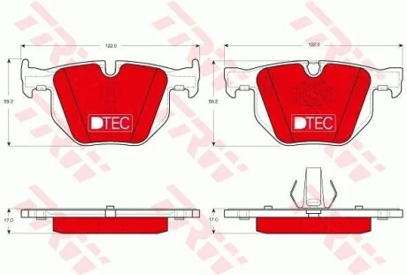 Гальмівні колодки TRW GDB1730DTE