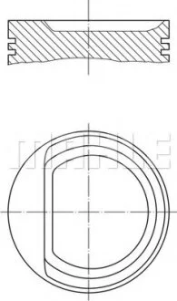 Поршень Knecht/Mahle 0102901