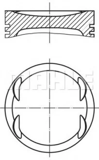 Поршень Knecht/Mahle 0830800