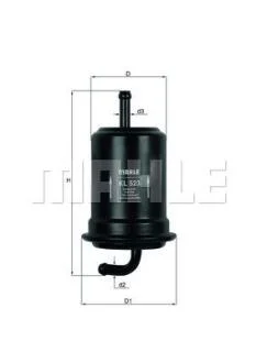 Паливний фільтр Knecht/Mahle KL523