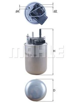 Паливний фільтр Knecht/Mahle KL1048