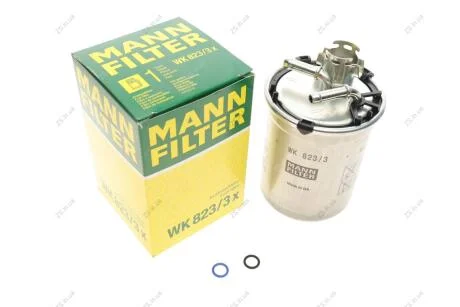 Фільтр паливний MANN-FILTER WK 823/3x