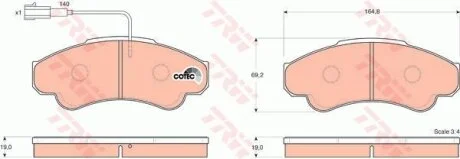 Гальмівні колодки TRW GDB1518