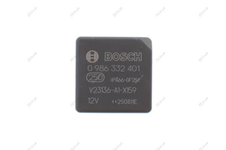 Реле 12v 30a/20 a Bosch 0986332401