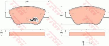 Гальмівні колодки TRW GDB1579